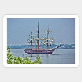 Oliver Hazard Perry Sailing Ship Sticker